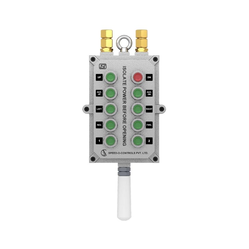 Flame Proof Pendants Push Button Station with 10 Push Button - Zone I & 2, Gas Group 2A/ 2B