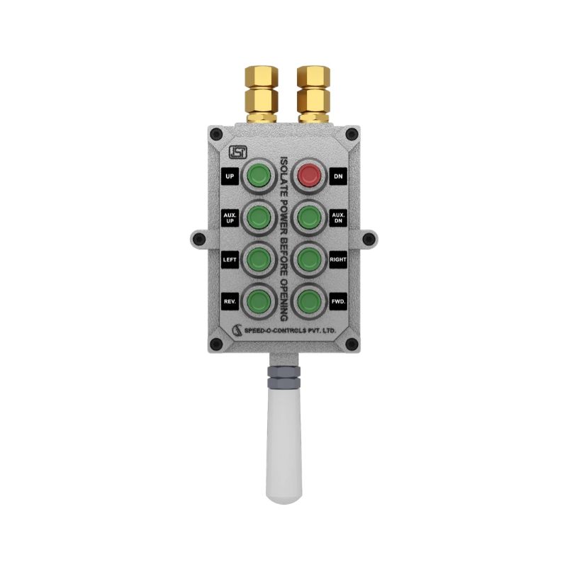 Flame Proof Pendants Push Button Station with 8 Push Button - Zone I & 2, Gas Group 2A/2B